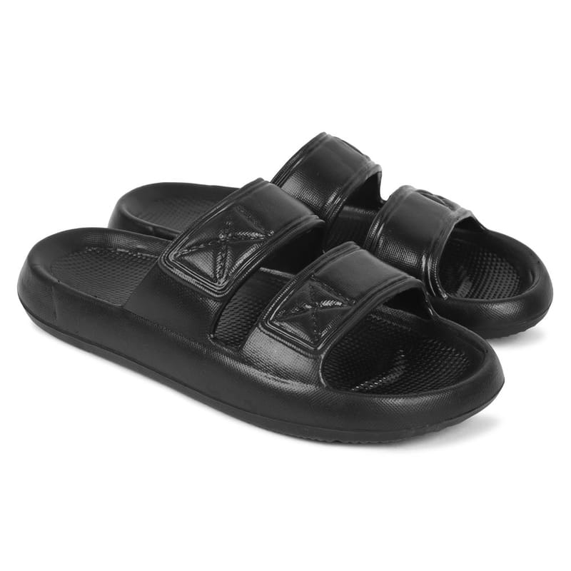 Richale New Latest Black Slider For Mens