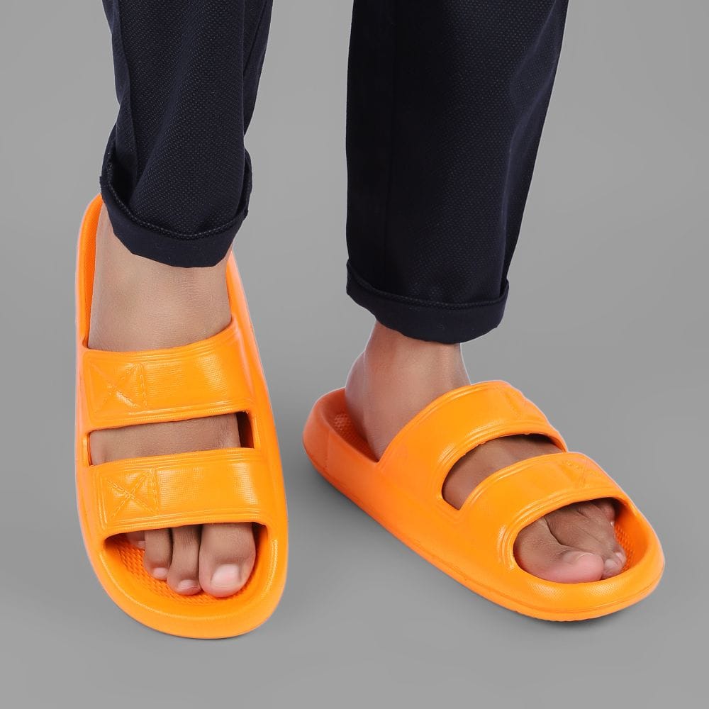 Richale New Latest Orange Slider For Mens