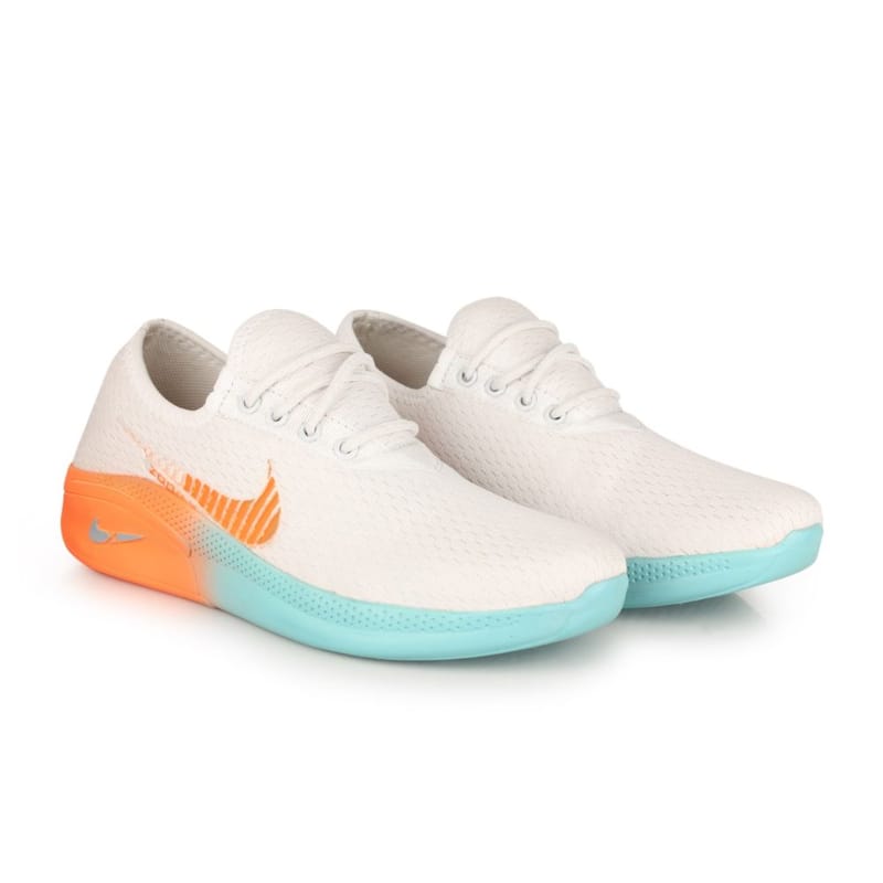 Richale New Latest White-Orange Shoes For Men