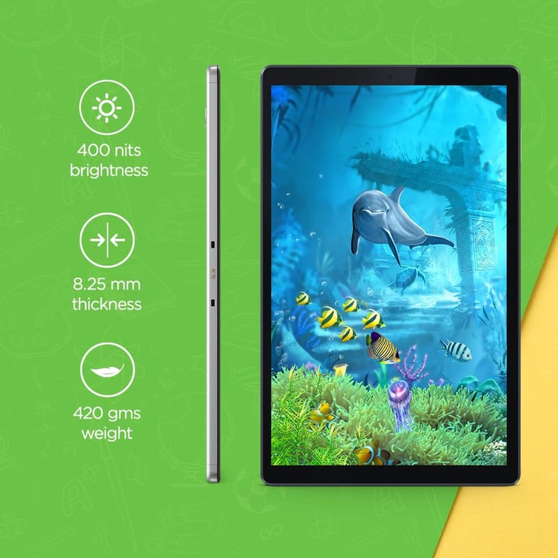 Lenovo Tab M10 HD (2nd Gen)|10.1 Inch (25.6 cm) |3 GB RAM, 32 GB ROM Expandable|Wi-Fi + 4G LTE |Dual Speaker with Dolby Atmos| Color: Iron Grey