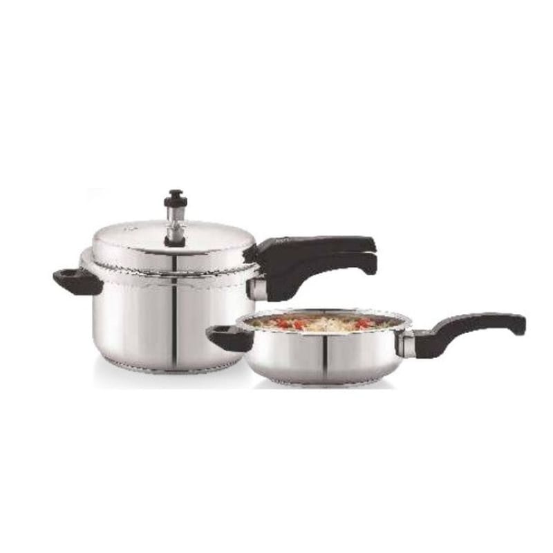 Kitchen King Combo Pack Pressure Cooker Plus Pressure Pan - 3 Litres