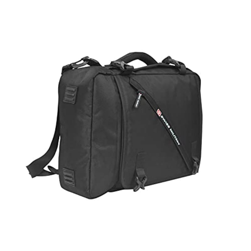 Swiss Military Multi Purpose Backpack Cum Sling Bag - Lbp88, Black, M