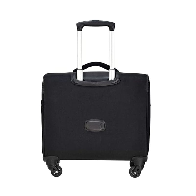 Swiss Military Soft Sided Laptop Roller Case, Trolley Suitcase Luggage 32 Liters Black Color, Ltb7