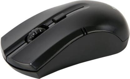 Zebion Candy Wireless Optical Mouse (2.4GHz Wireless, Black)