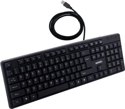 Zebion K500 USB Keyboard Wired USB Multi-device Keyboard (Black)