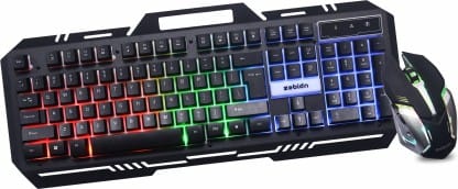 Zebion Ninja Premium Gaming Keyboard Mouse Combo Set - Black