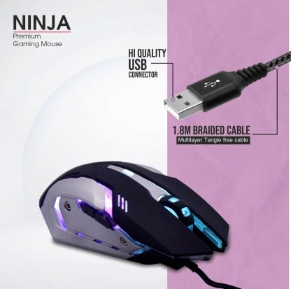 Zebion NINJA-M Gaming Wired Mouse