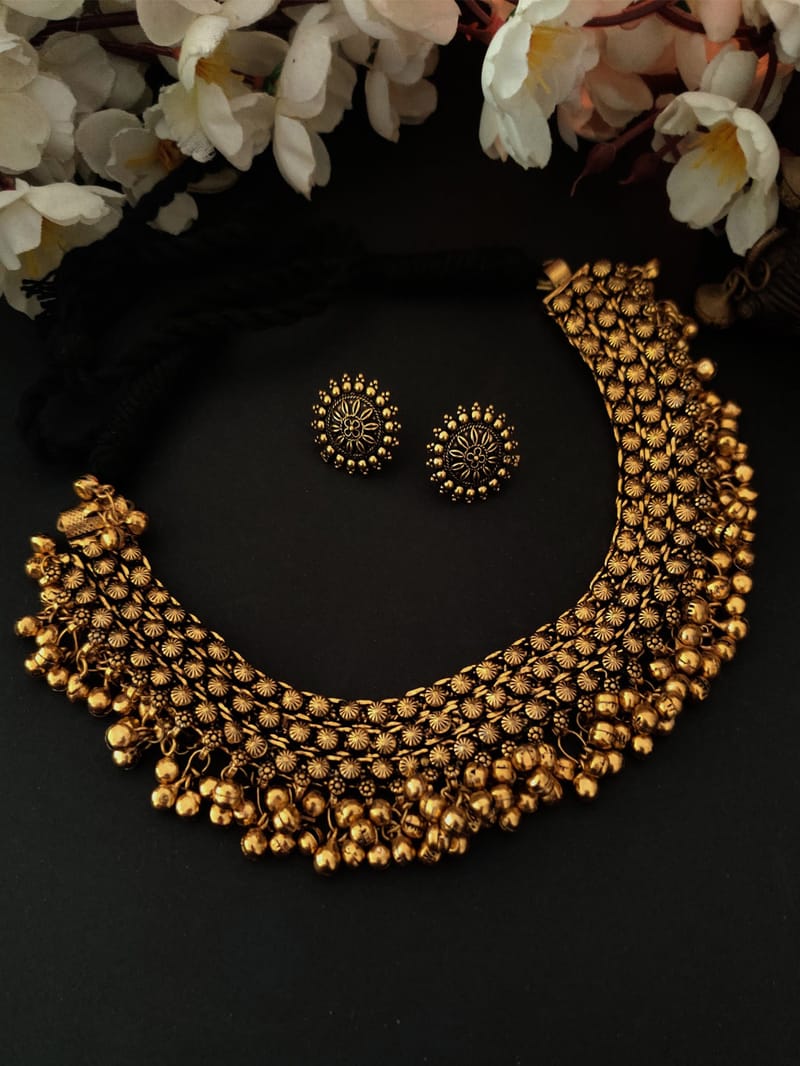 Binni's Wardrobe Women Gold-toned Gold-Plated Jewellery Set