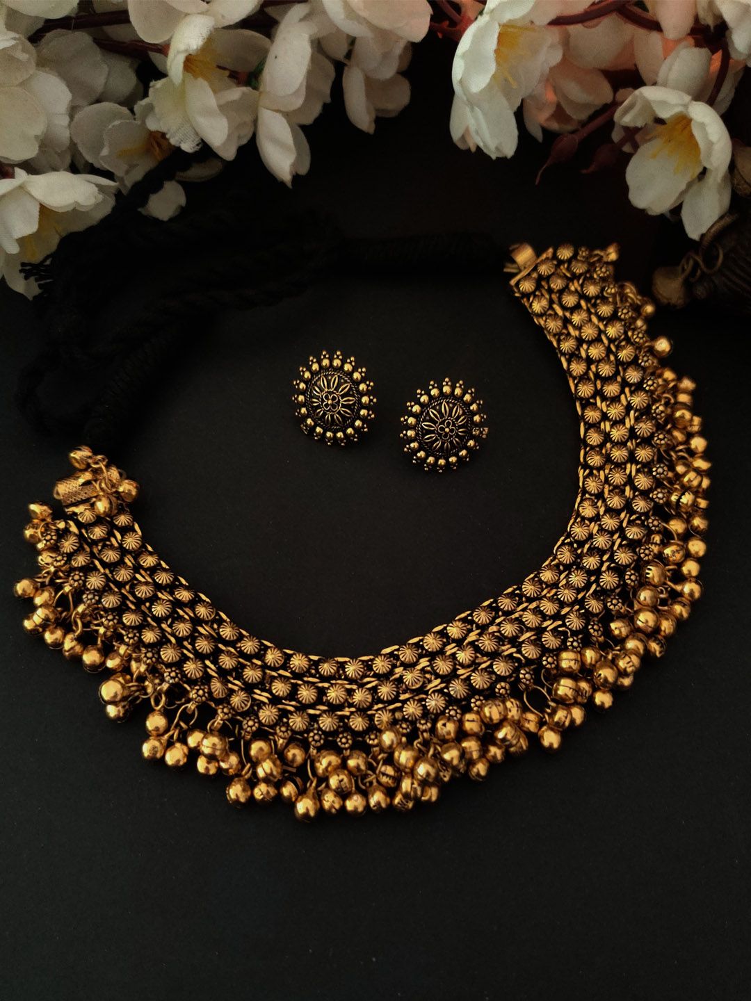 Binni's Wardrobe Women Gold-toned Gold-Plated Jewellery Set