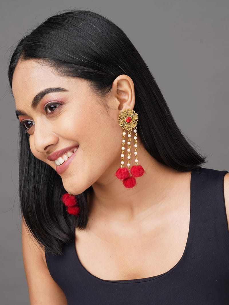 Binni's Wardrobe Gold tone drop earring