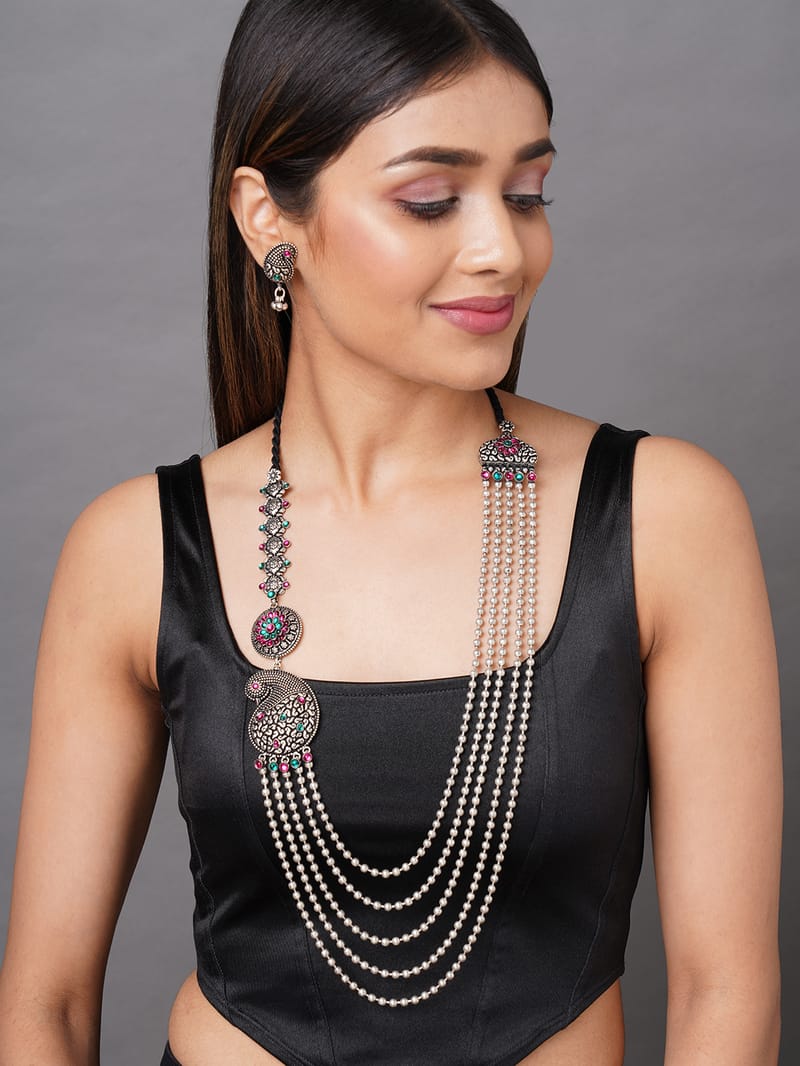 Binni's Wardrobe  Silver plated layered necklace