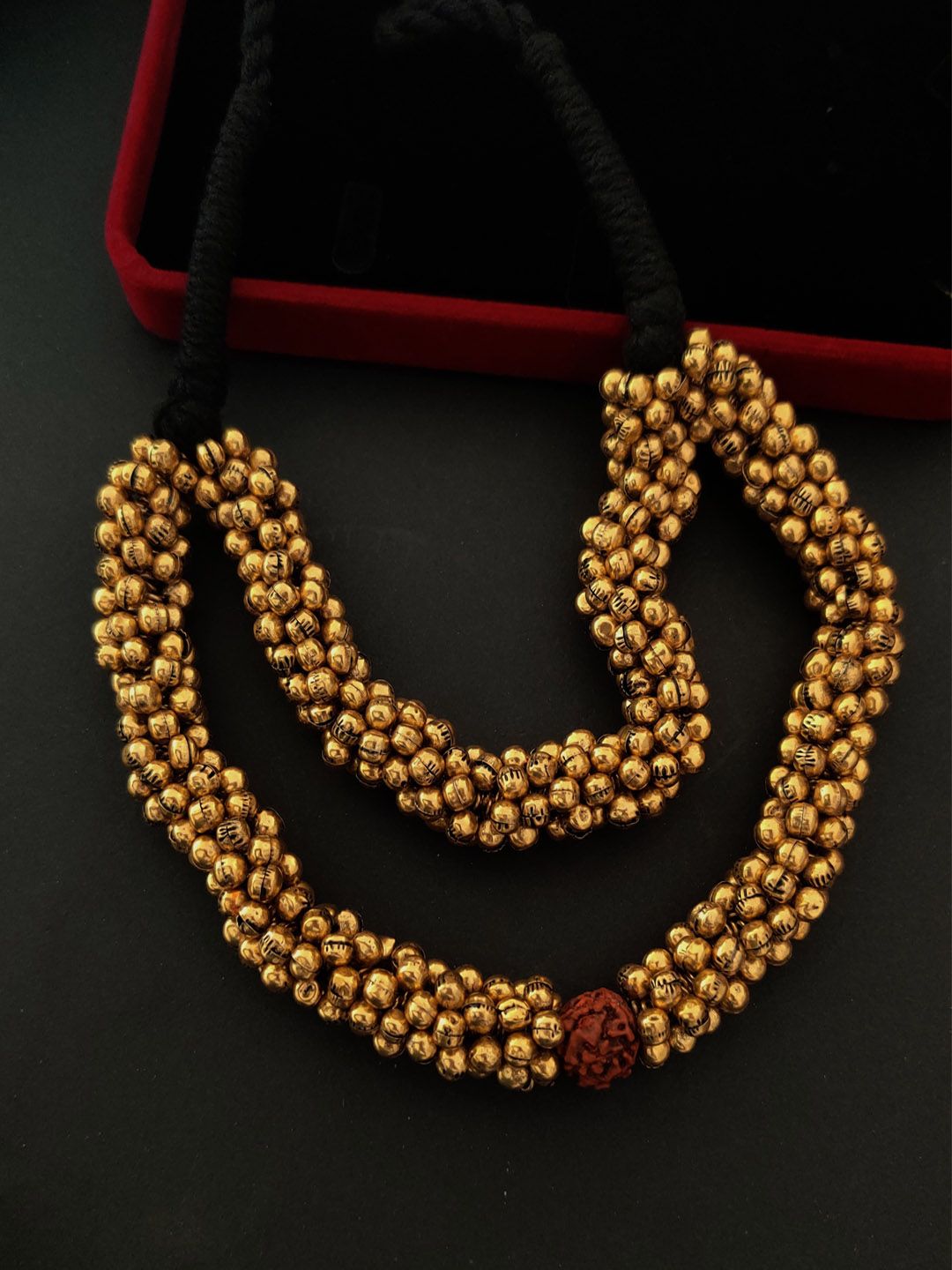 Binni's Wardrobe Gold-toned Tribal Ghunghru Golden Necklace