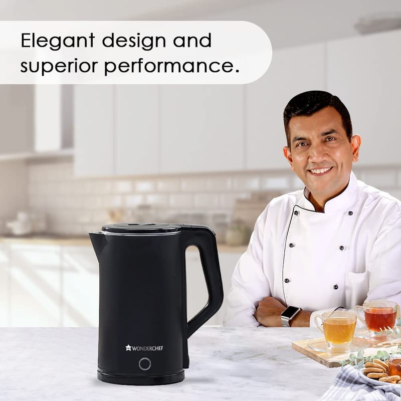 Wonderchef COOL-TOUCH Electric Kettle, 1500 W, 1.8 L, 2 Years Warranty