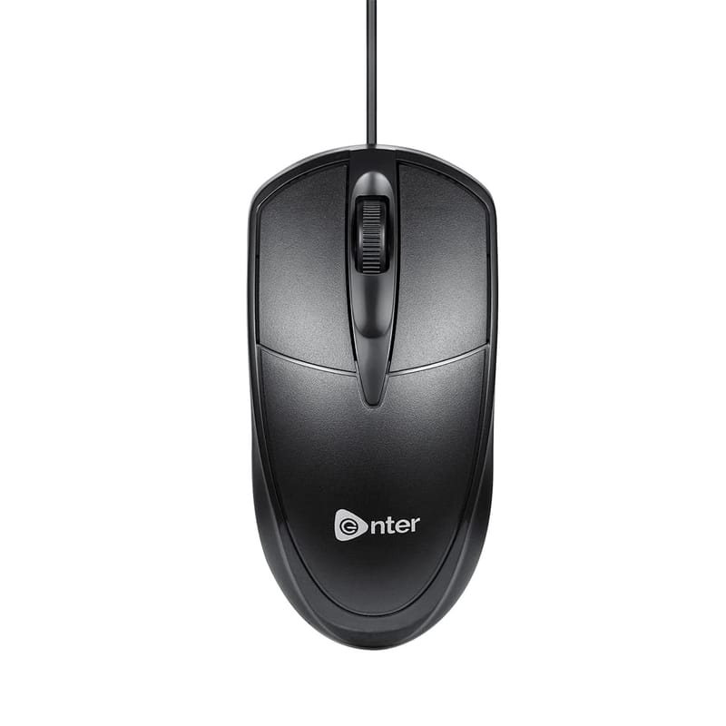 Enter USB Wired Mouse Model NO. E-Slider ((USB 2.0, Black))