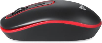 Enter Swish Wireless Optical Mouse with Bluetooth  (Black, Red)