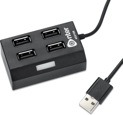 Enter U4H200 4 PORT Hi-speed (480MBPS) USB Hub  (Black)