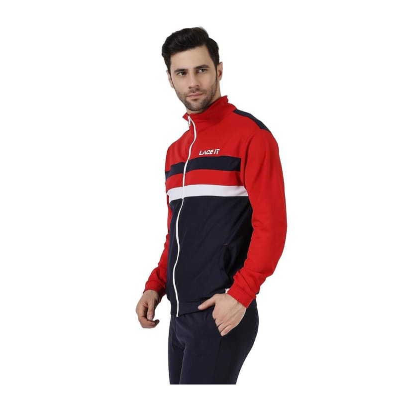 LACE IT�Men's Traning/Gym/Workout Jacket (Red)