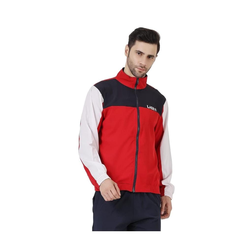 LACE IT�Men's Sports Workout Jacket (Red)