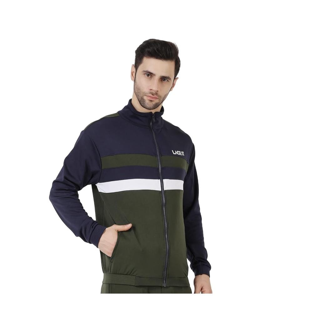 LACE IT�Men's Traning/Gym/Workout Jacket (Olive)