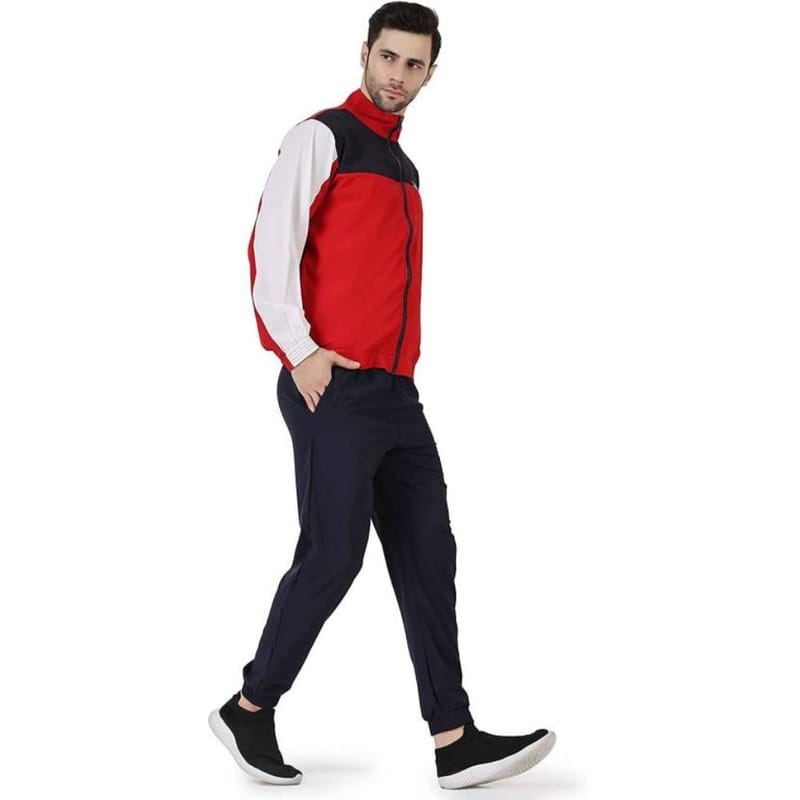 LACEIT  Men  Regular Track Suit (Red)