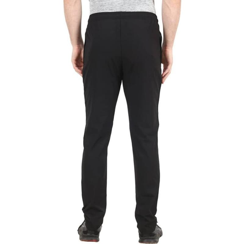 LACE IT Men Solid Black Track Pants