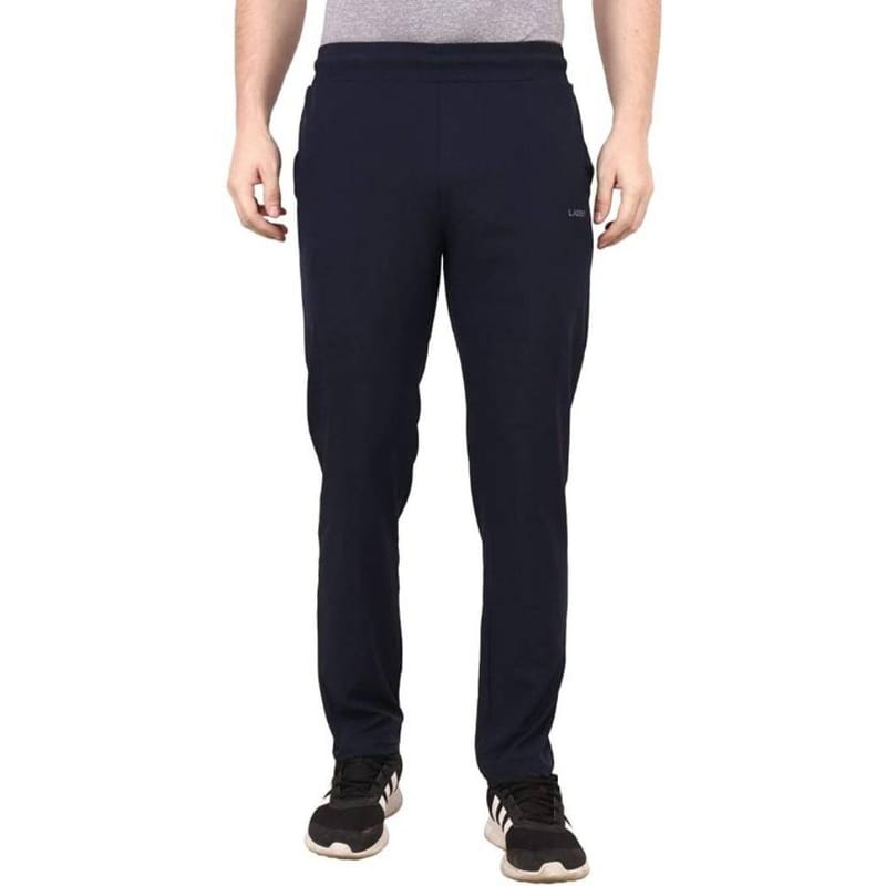 LACE IT Men Solid Navy Track Pants