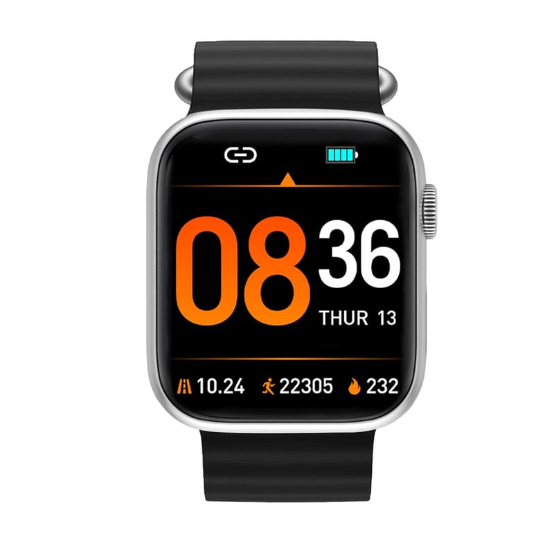 Nu Republic Impulse Smartwatch with 1.9" HD IPS Display, BT Calling, HRM, SPO2 & AI Voice Assistant (Color Varient, Free Size)