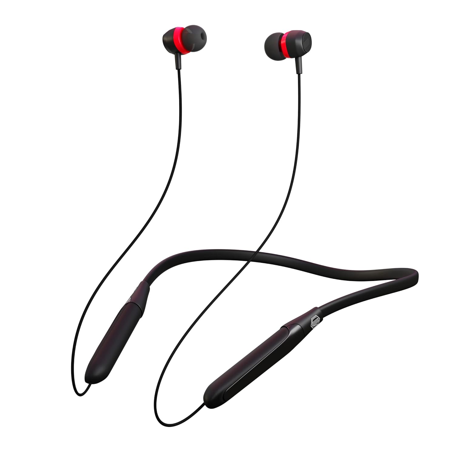 Nu Republic Jive J2 Bluetooth Headset with Upto 20 hrs Playtime, Fast Pairing, Bluetooth V5.0| X-Bass, Calling Mic, (Red)