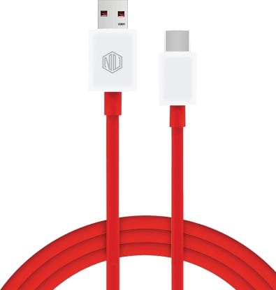 Nu Republic USB Type C Cable 3.5 A 1 m Blaze Hypersonic 50W Supports All Fast Charging Technologies  (Compatible with Mobile, Tablet, Laptop, Speakers, Red, One Cable)