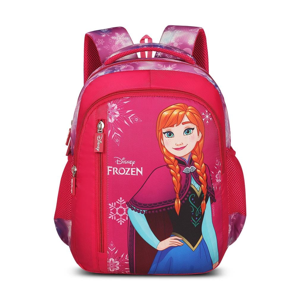 Priority Disney Frozen Printed Pink Polyester School Backpack For Kids | Specially School Bag For Girls