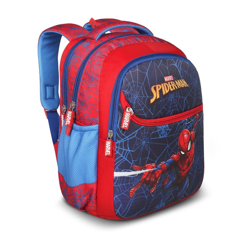 Priority Marvel Spiderman Printed Red Polyester School Backpack For Kids | Specially School Bag For Boys