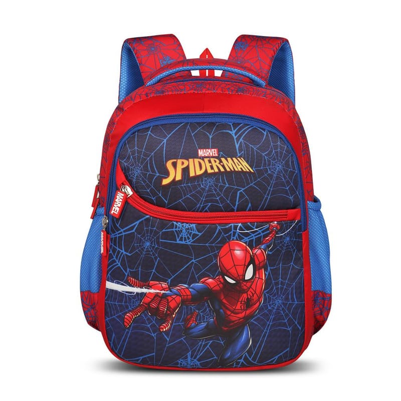 Priority Marvel Spiderman Printed Red Polyester School Backpack For Kids | Specially School Bag For Boys