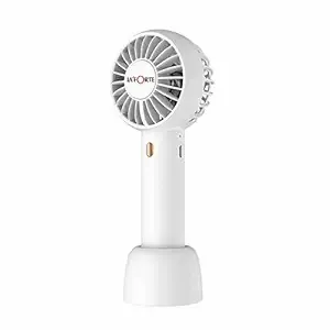 La' Forte Fairy Fan Mini Rechargeable Hand Held and Desktop (White)