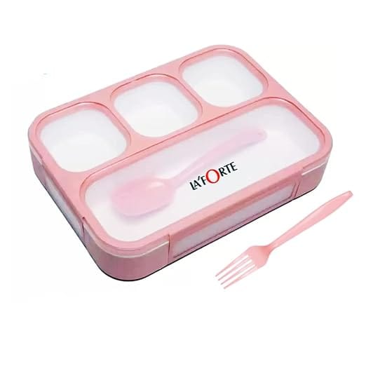 La' Forte Leakproof Portable Meal Box,1000ml Lunch Box  BPA-Free (Random Color Supply)