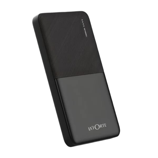 LA FORTE UltraVolt 10000 Mah Power bank (Black) with Dual USB Out and Dual Input