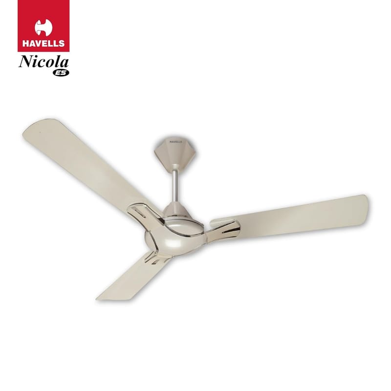 HAVELLS NICOLA ES 1200MM PEARL WHITE SILVER CEILING FAN