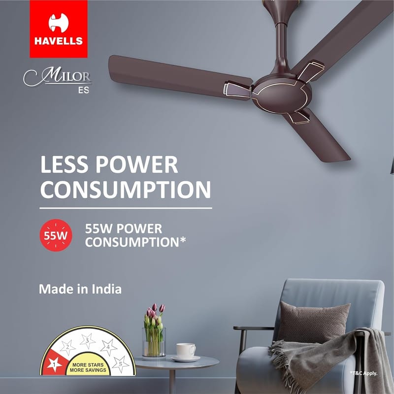 HAVELLS MILOR ES 1200MM DUSK CEILING FAN