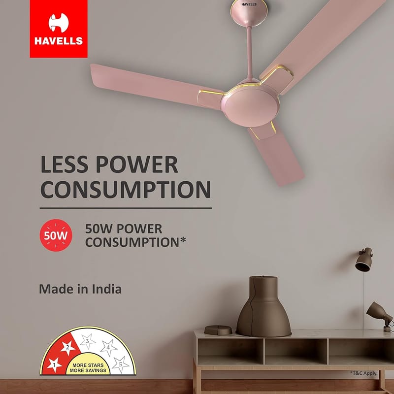 HAVELLS ENTICER ES 1200MM ROSE GOLD CEILING FAN