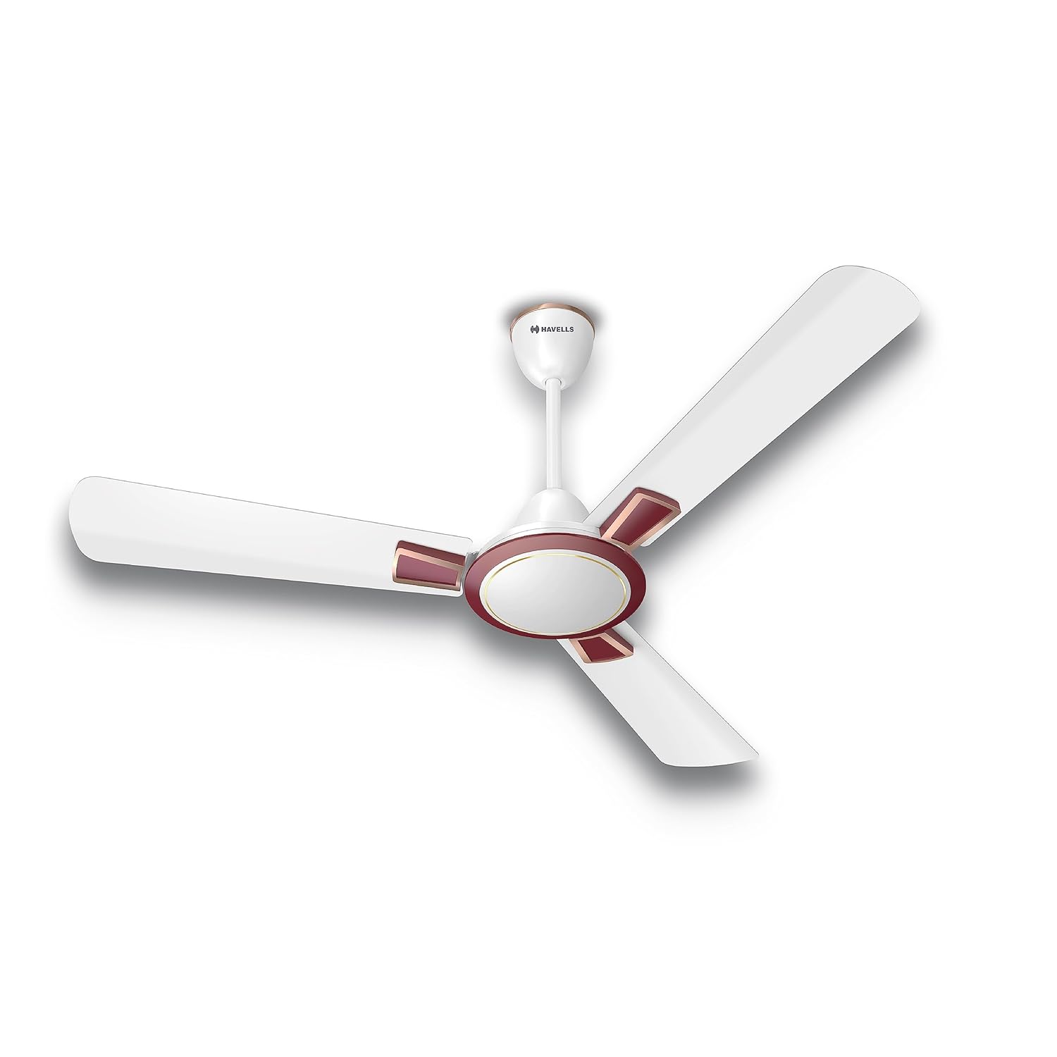 HAVELLS ASTURA ES 1200MM WHITE MAROON CEILING FAN