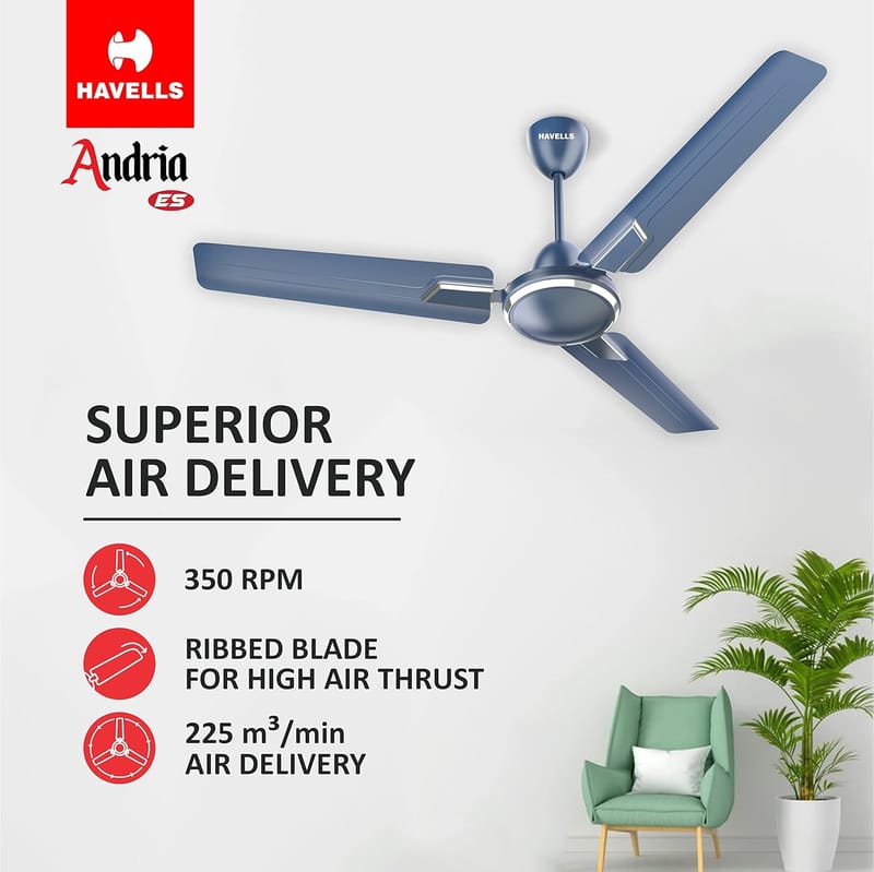 HAVELLS ANDRIA ES 1200MM INDIGO BLUE CEILING FAN