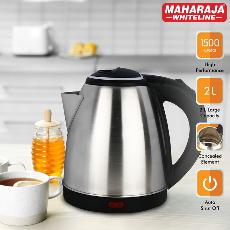 Maharaja Whiteline Viva Supreme EK-208 1500 Watt 2 Litre Electric Kettle With Bis Plug