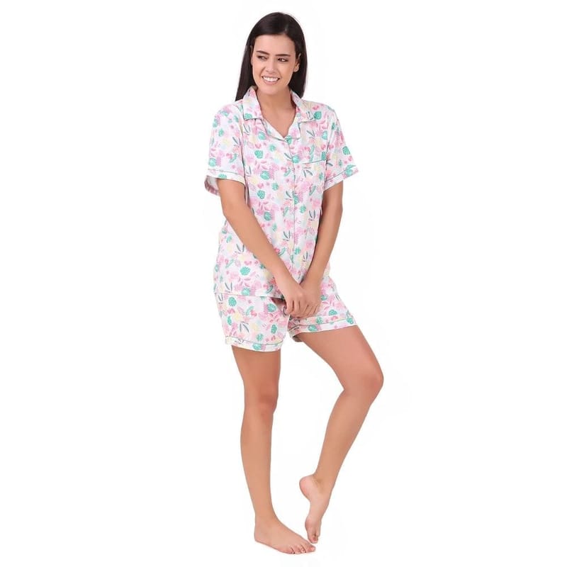 Soulful Threads Women Floral Printed Sleep Set