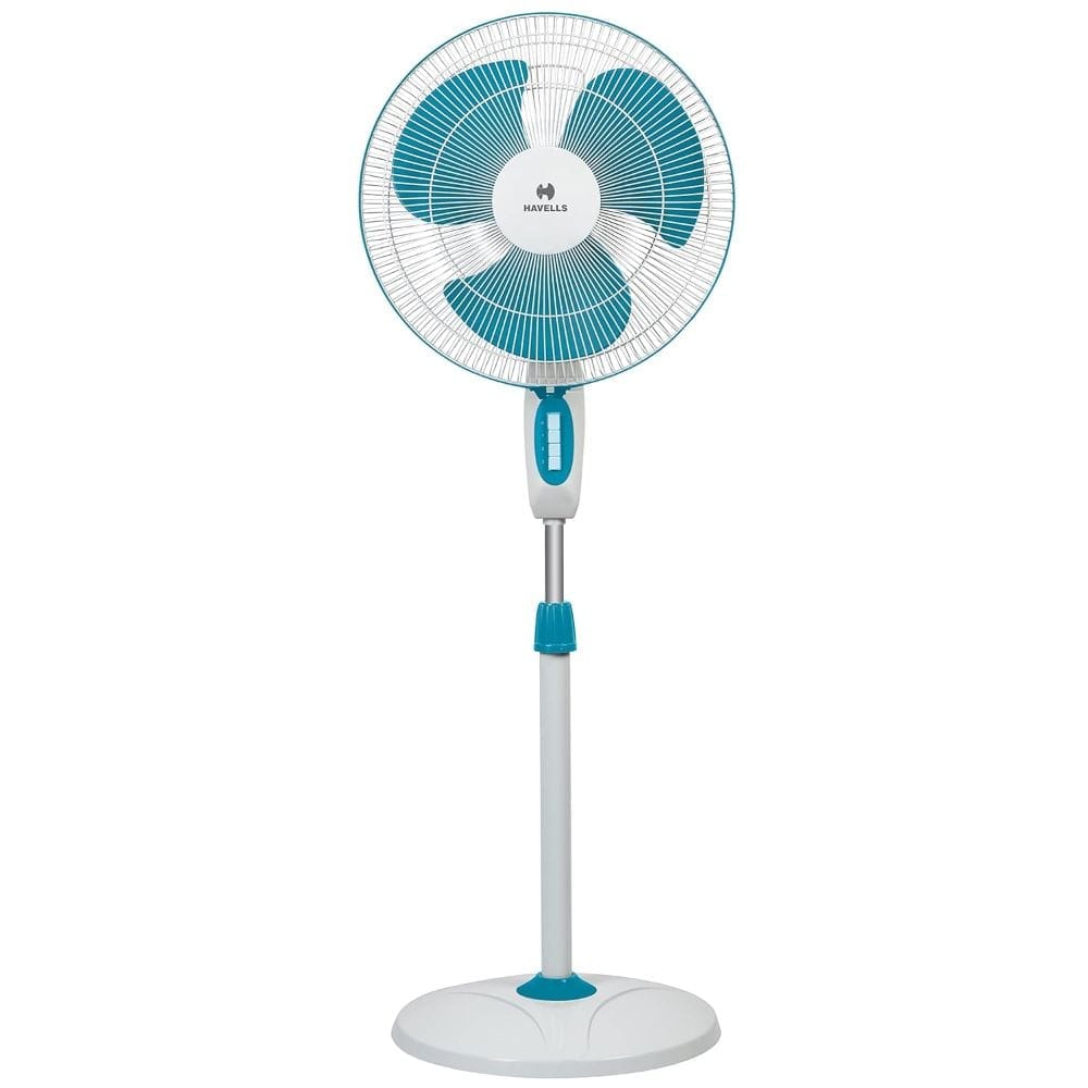 Havells Accelero 400Mm White Blue Pedestal Fan