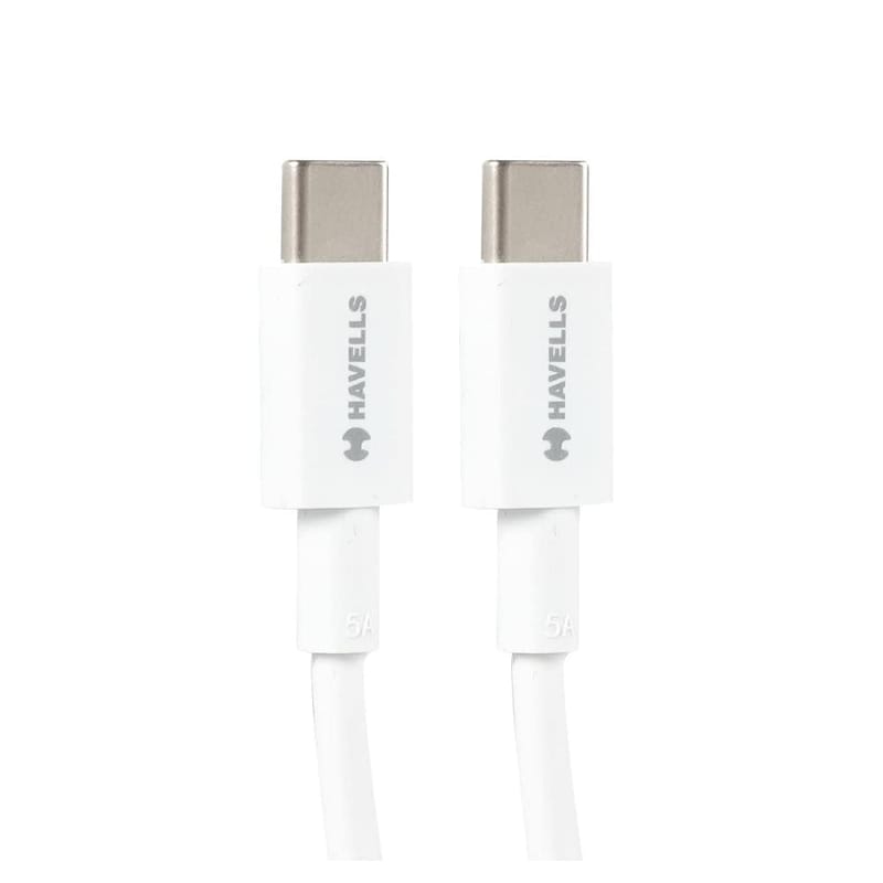 Havells Usb Star 18Watt Type-C To Type-C White Data Cable