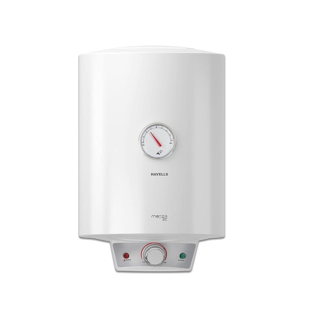 Havells Monza Ec 10 Litre 5 Star With Flexi Pipe White Vertical Storage Water Heater