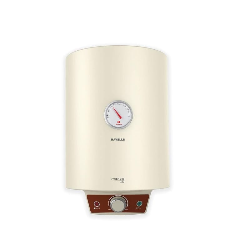 Havells Monza Ec 10 Litre 5 Star With Flexi Pipe Ivory Vertical Storage Water Heater