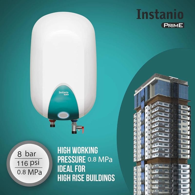 Havells Instanio Prime 15 Litre 2000Watt 4 Star White Blue Storage Water Heater