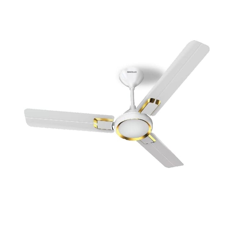 Havells Glaze 1200Mm Elegant White Gold Ceiling Fan